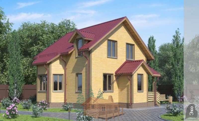 Проект дома из кедра L57