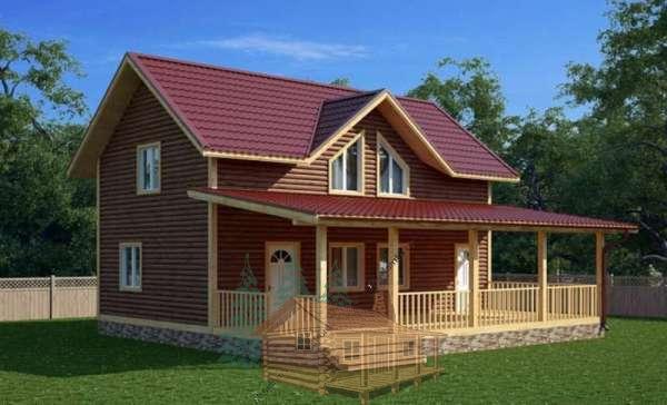 Проект дома из кедра L61