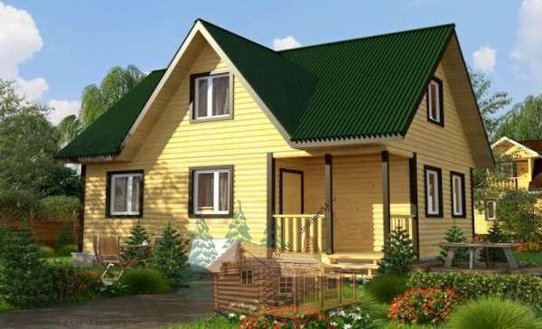 Проект дома из кедра L80
