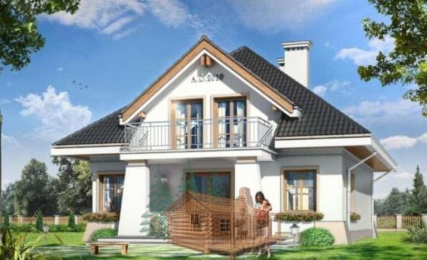 Проект дома из сибита I42