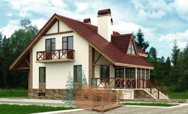 Проект дома из сибита I46