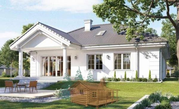 Проект дома из сибита I58