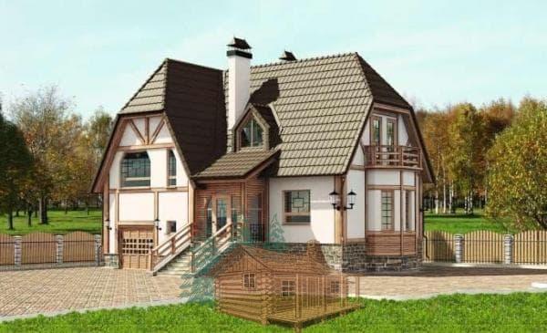 Проект дома из пеноблоков E53