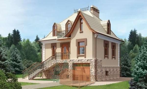 Дом из арболита А33