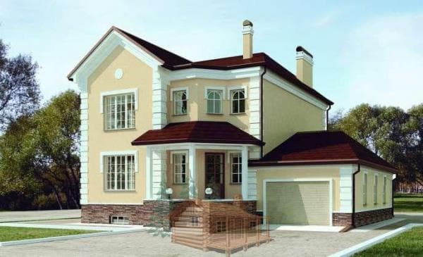 Дом из арболита А45