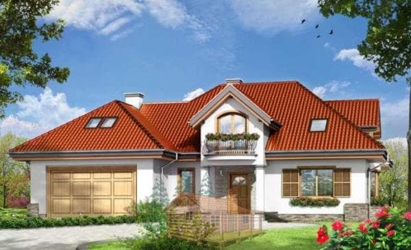 Дом из арболита А79
